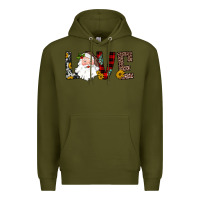 Army Green love santa Premium Hoodie - JahusDesignShop