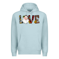 Blue Mist love santa Premium Hoodie - JahusDesignShop