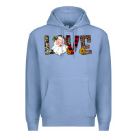 Colony Blue love santa Premium Hoodie - JahusDesignShop