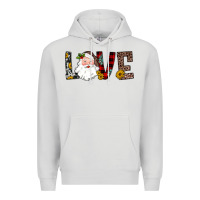 Dove Grey love santa Premium Hoodie - JahusDesignShop