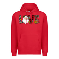 Red love santa Premium Hoodie - JahusDesignShop
