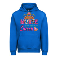 Cobalt nurse a title just above queen Urban Hoodie - BundleAndBundleShop