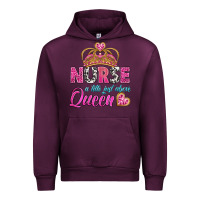 Mauve Wine nurse a title just above queen Urban Hoodie - BundleAndBundleShop