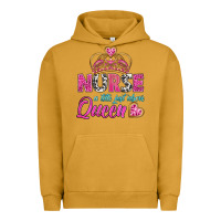 Pigment Peanut Butter nurse a title just above queen Urban Hoodie - BundleAndBundleShop