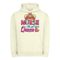 Pigment Pistachio nurse a title just above queen Urban Hoodie - BundleAndBundleShop