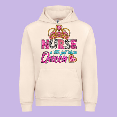 Nurse A Title Just Above Queen Urban Hoodie Designed By Bundleandbundleshop