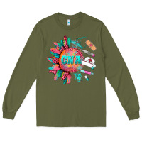 Army Green western certified nurse asistant  medical instruments Long Sleeve Tee - BarkalooDesign