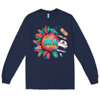 Navy western certified nurse asistant  medical instruments Long Sleeve Tee - BarkalooDesign