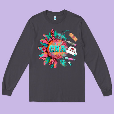 Western Certified Nurse Asistant  Medical Instruments Long Sleeve Tee Designed By Barkaloodesign