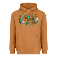 Meerkat with god all things are possible with cross Heavyweight Hoodie - texasbilliewilder