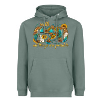 Sage with god all things are possible with cross Heavyweight Hoodie - texasbilliewilder
