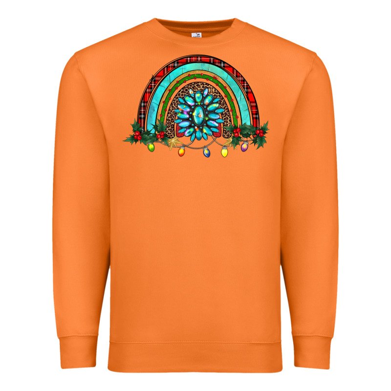Gemstone Christmas Rainbow Premium Sweatshirt by RanaPortraitStore | Teevron