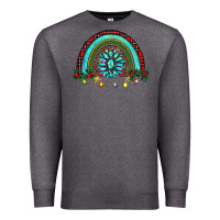 Charcoal Heather gemstone christmas rainbow Premium Sweatshirt - RanaPortraitStore