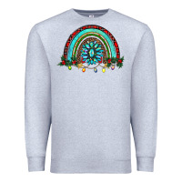 Heather Grey gemstone christmas rainbow Premium Sweatshirt - RanaPortraitStore
