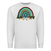 Oatmeal Heather gemstone christmas rainbow Premium Sweatshirt - RanaPortraitStore