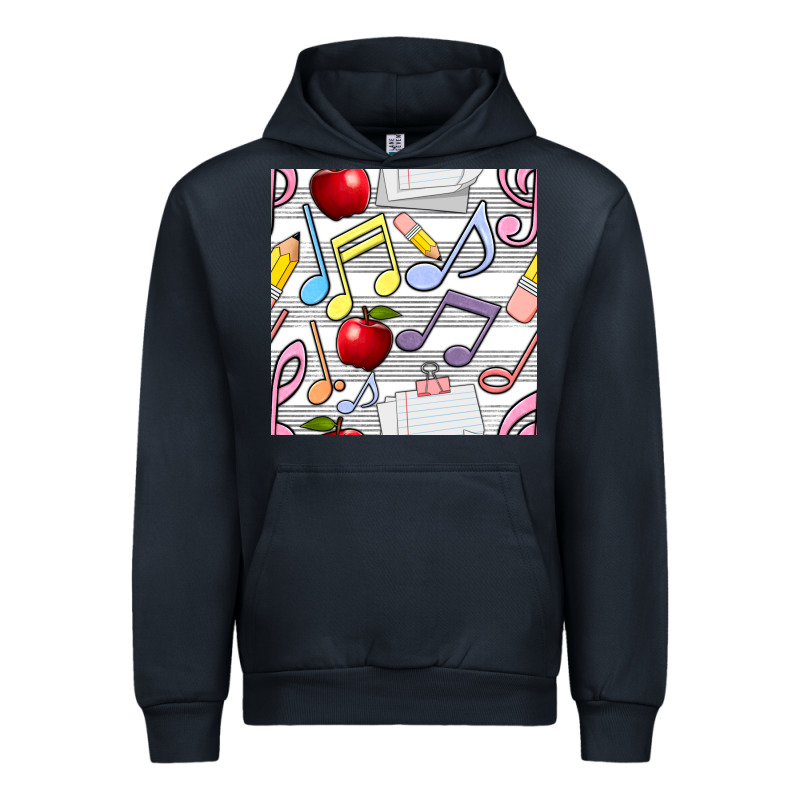 Music Class Seamless Pattern Urban Hoodie by BundleAndBundleShop | Teevron
