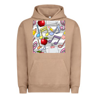 Pigment Burro music class seamless pattern Urban Hoodie - BundleAndBundleShop