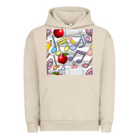 Pigment French Oak music class seamless pattern Urban Hoodie - BundleAndBundleShop