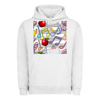 Pigment Lunar Rock music class seamless pattern Urban Hoodie - BundleAndBundleShop