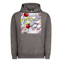 Pigment Tornado music class seamless pattern Urban Hoodie - BundleAndBundleShop