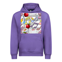 Tulip music class seamless pattern Urban Hoodie - BundleAndBundleShop