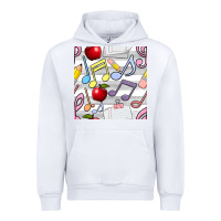 White music class seamless pattern Urban Hoodie - BundleAndBundleShop