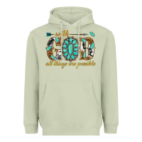 Matcha with god all things are possible with gemstone Heavyweight Hoodie - texasbilliewilder
