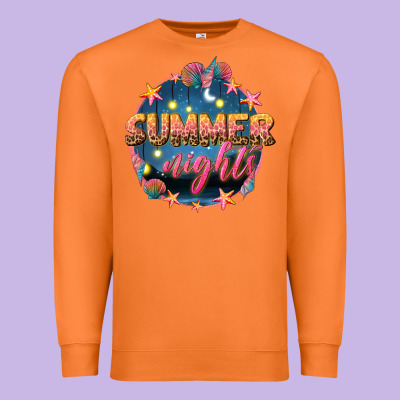 Summer Nights Premium Sweatshirt Designed By Texasbilliewilder