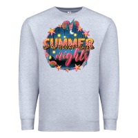 Heather Grey summer nights Premium Sweatshirt - texasbilliewilder