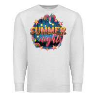 Oatmeal Heather summer nights Premium Sweatshirt - texasbilliewilder