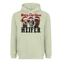 Matcha Merry Christmas Heifers Heavyweight Hoodie - RanaPortraitStore