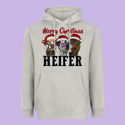 Heavyweight Hoodie Merry Christmas Heifers