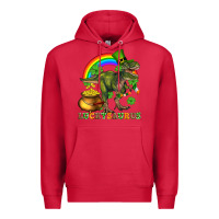 Cardinal luckysaurus and st patricks Premium Hoodie - AdoDesignShop