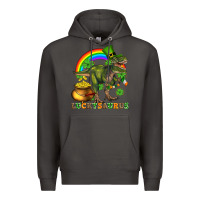 Smoke luckysaurus and st patricks Premium Hoodie - AdoDesignShop