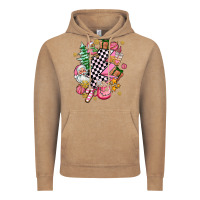 Vintage Coffee pink christmas lightning bolt Vintage Hoodie - AdoDesignShop