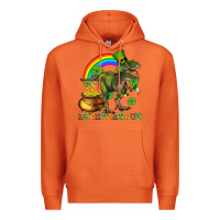 Carrot luckysaurus and st patricks Premium Hoodie - AdoDesignShop