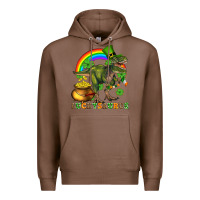 Chestnut luckysaurus and st patricks Premium Hoodie - AdoDesignShop