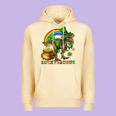 Luckysaurus And St Patricks Premium Hoodie Designed By Adodesignshop