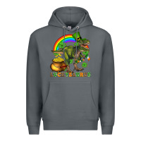 Rock luckysaurus and st patricks Premium Hoodie - AdoDesignShop