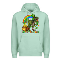 Seafoam luckysaurus and st patricks Premium Hoodie - AdoDesignShop