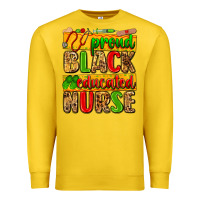 Lemon proud black educated nurse Premium Sweatshirt - Zillion Design Studio