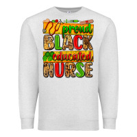 Oatmeal Heather proud black educated nurse Premium Sweatshirt - Zillion Design Studio
