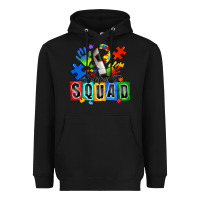 Black soccer support squad autism Heavyweight Hoodie - Zillion Design Studio