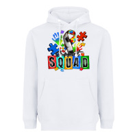 White soccer support squad autism Heavyweight Hoodie - Zillion Design Studio