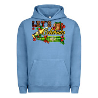 Pigment Pebble Blue let`s celebrate with beer bottles Urban Hoodie - AdoDesignShop