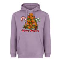 Lavender Merry Christmas Basketball Heavyweight Hoodie - RanaPortraitStore