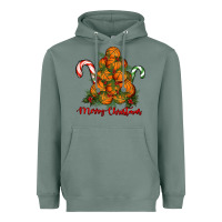 Sage Merry Christmas Basketball Heavyweight Hoodie - RanaPortraitStore