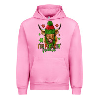 Fuchsia Pink i'm freakin freezin christmas long haired cow Urban Hoodie - Jasminsmagicworld