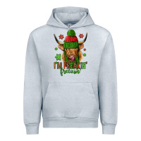 Heather Grey i'm freakin freezin christmas long haired cow Urban Hoodie - Jasminsmagicworld