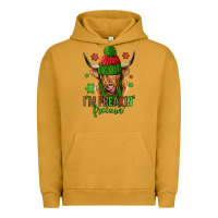 Pigment Peanut Butter i'm freakin freezin christmas long haired cow Urban Hoodie - Jasminsmagicworld